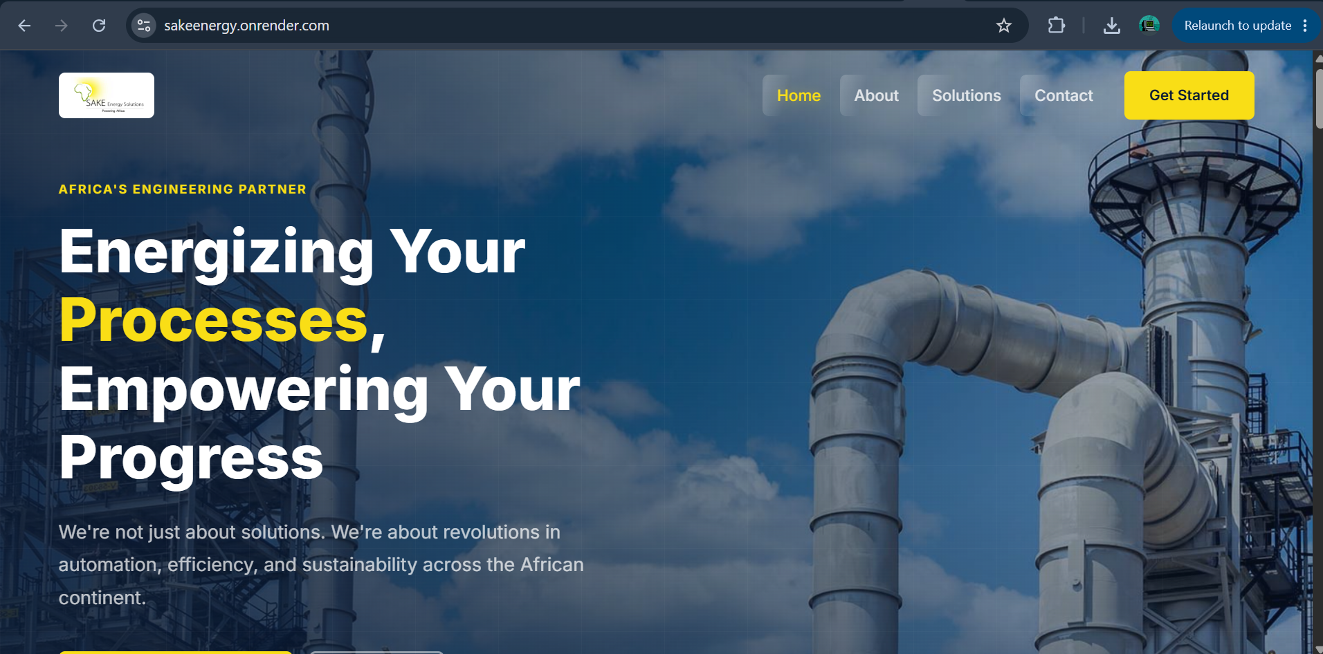 Sake Energy Solutions Website